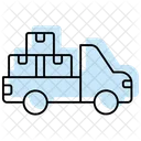 Cargo Truck Color Shadow Thinline Icon Icon
