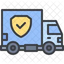 Cargo Truck Security Delivery Icon