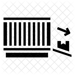 Cargo Unloading Icon - Download in Glyph Style