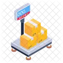 Weight Scale Cargo Weight Delivery Weighing Icon