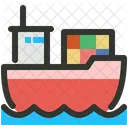 Boat Cargo Ship Icon