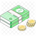 Caribbean Dollar Paper Currency Banknote Icon