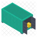 Caricamento Del Container Carico Spedizione Icon