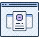 Wireframe Del Sito Web Carica File Importa File Icon