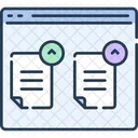 Wireframe Del Sito Web Carica File Importa File Icon