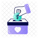 Caridad Donacion Donar Icono