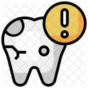 Caries Dental Dientes Alerta Icono