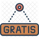 Selo Gratis Gratis Gratis Ícone