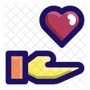 Caring Charity Heart Icon