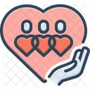 Caring People Care Protection Icon