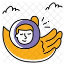 Caring Care Woman Icon
