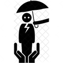 Caring Fragile Person Icon