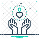 Caring Care Protection Icon