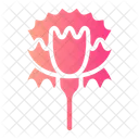Carnation Flower Botanical Icon