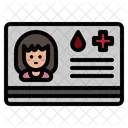 Tarjeta De Identidad Medica Tarjeta Identificacion Icono