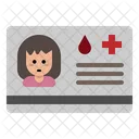 Tarjeta De Identidad Medica Tarjeta Identificacion Icono
