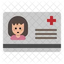 Tarjeta De Identidad Medica Tarjeta De Medico Tarjeta Icono