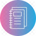 Cahier Livre Education Icône