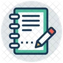 Bloc Notes Jotter Ecriture Icon