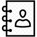 Carnet de contacts  Icône