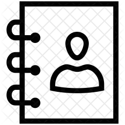Carnet de contacts  Icône