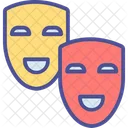 Carnival Comedy Symbol Movie Masks Icon
