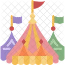 카니발 텐트 유원지 아이콘