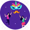 Carnival Celebration Dance Carnical Party Icon