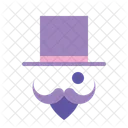 Carnival Costume Hat Mustace Icon