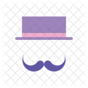 Carnival Costume Hat Mustace Icon