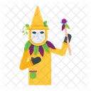 Carnival Costume Holding Wand Carnival Cosplay Icon