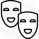 Carnival Comedy Symbol Movie Masks Icon