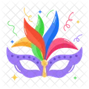Carnival Mask Masquerade Mask Feather Mask Icon