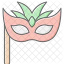 Carnival Mask Lineal Color Icon Icon