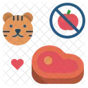Carnivore Meat Tiger Icon