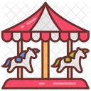 Carousel Merry Go Go Around Icon