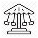 Amusement Park Linear Icons Entertainment Concept Collection Vector Symbols Icon