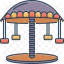 Carousel Amusement Park Fair Icon