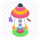 Carousel Flying Swing Swing Ride Icon