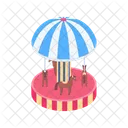 Carousel Ride Amusement Icon