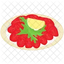 Carpaccio Platter vector  Icon