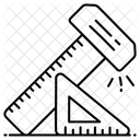 Carpenter Scale Ruler Measurement Icon