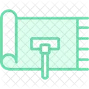 Carpet Clean Duotone Line Icon Icon