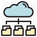 Carpeta Archivos Servicio En La Nube Icono