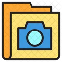 Camara Foto Carpeta Icono