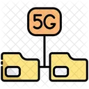 Carpeta 5 G Nube Icono