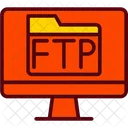 Carpeta Ftp Computadora Icono