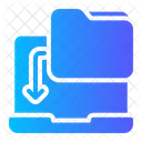 Carpeta Transferencia De Datos Electronica Icono