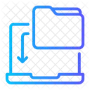 Carpeta Transferencia De Datos Electronica Icono
