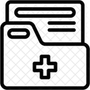 Carpeta Receta Medica Informe De Salud Icono